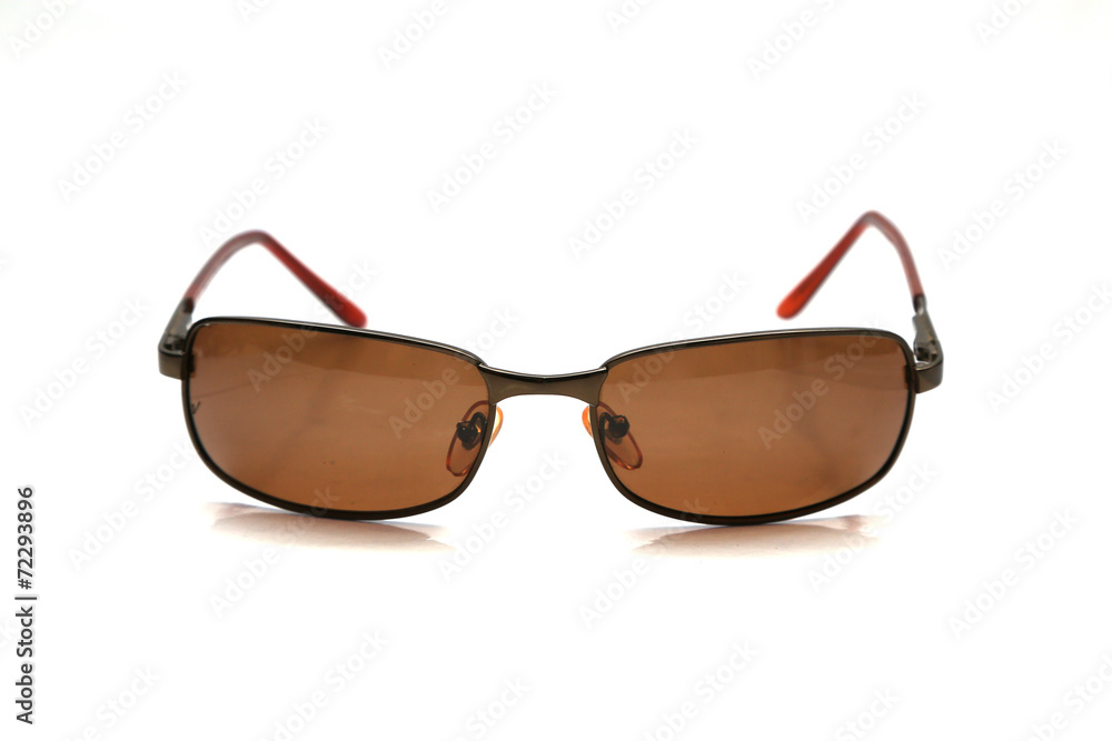 Sunglasses on a bright Background with Reflection and Transparen Sunglasses on a bright Background with Reflection and Transparen