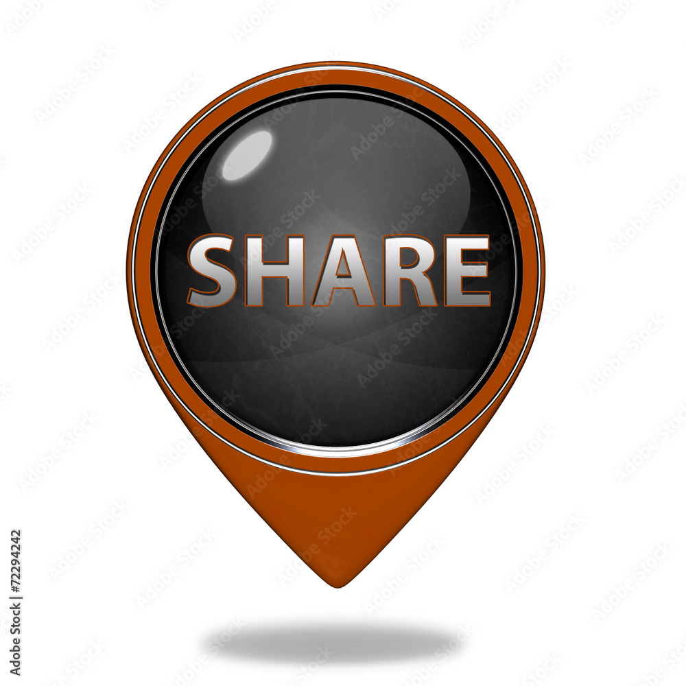 share pointer icon on white background share pointer icon on white background