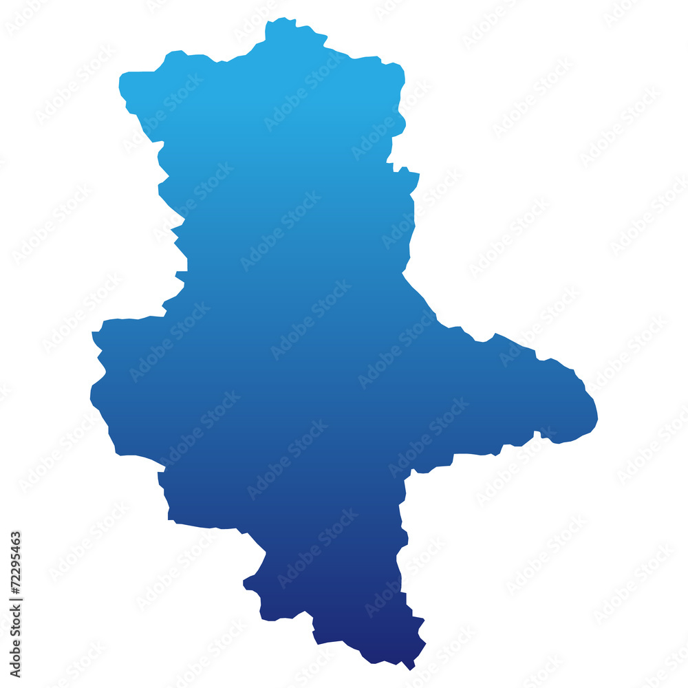 Sachsen Anhalt in blau