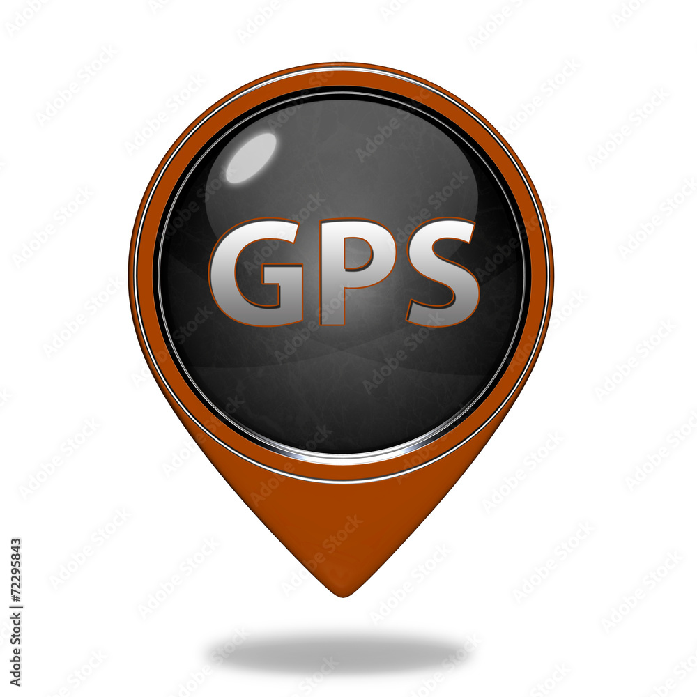 Gps pointer icon on white background Gps pointer icon on white background