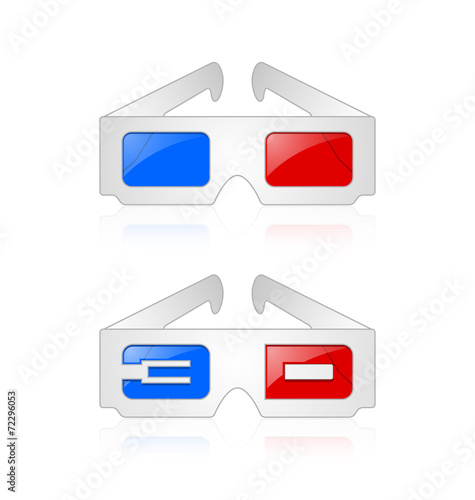 Anaglyphic 3D glasses