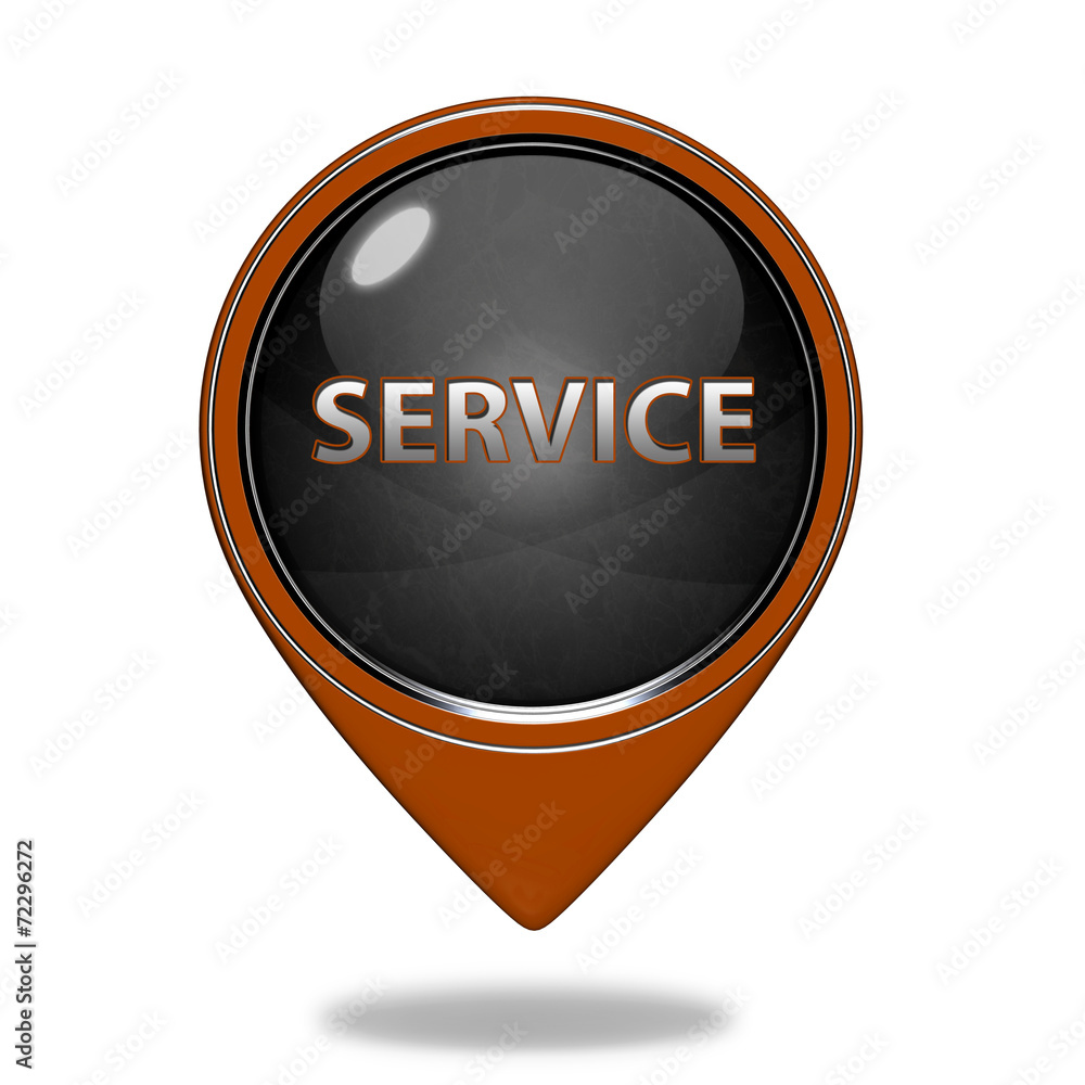 Service pointer icon on white background Service pointer icon on white background
