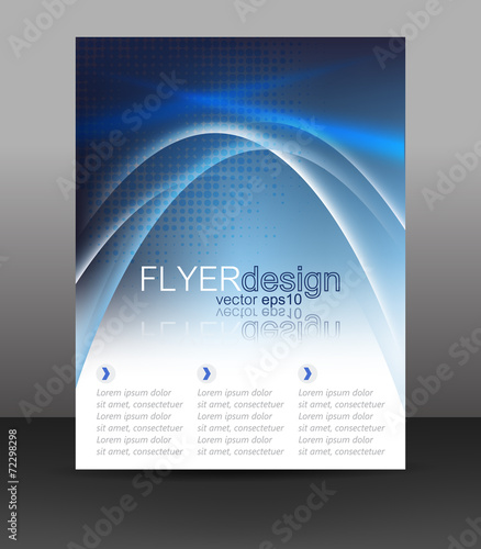 Business flyer template or corporate banner, cover design