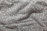 Stars on gray fabric