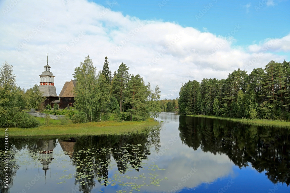 Landscape with the Old Church of Petajavesi, Finland