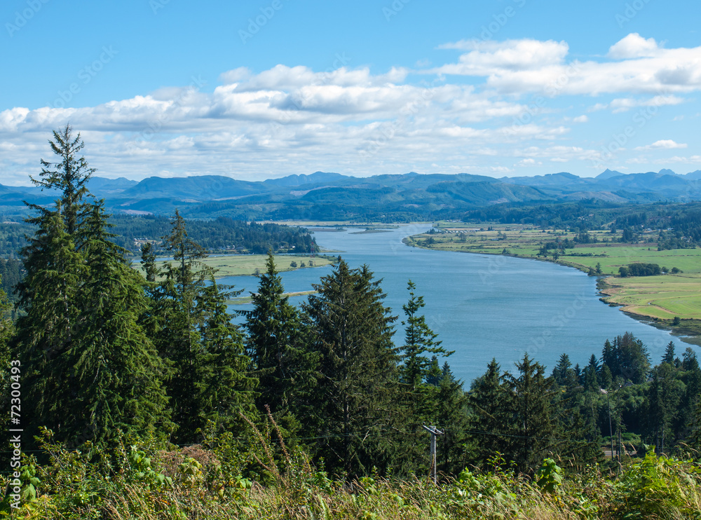 A View of the Astoria Oregon Area from the Astoria Column