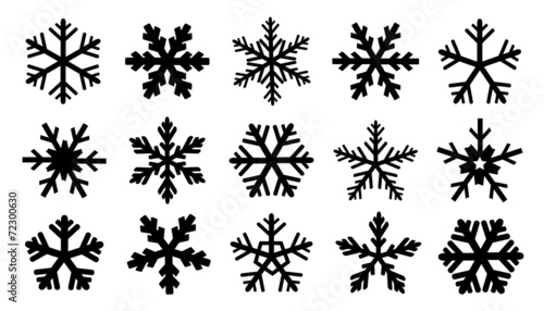 snowflake silhouettes