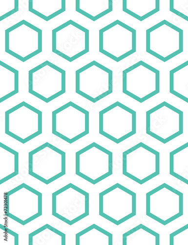 Hexagonal style seamless pattern