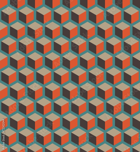 A seamless cube pattern vector background