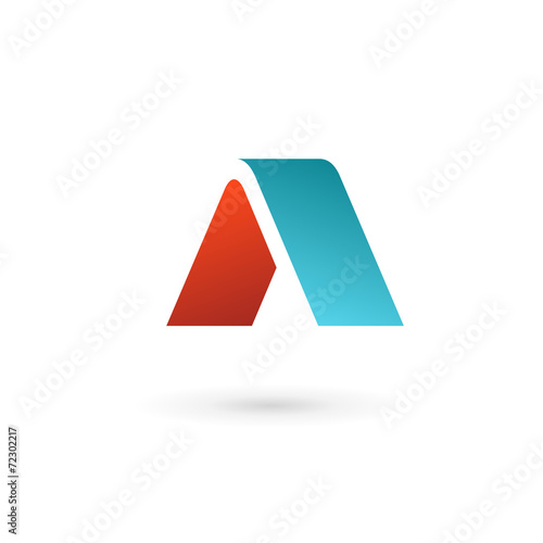Letter A logo icon design template elements