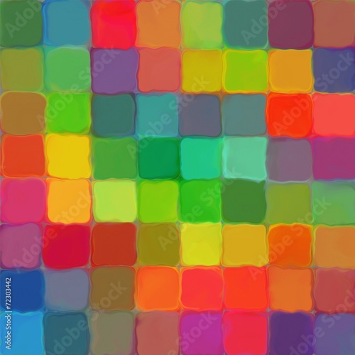 Abstract rainbow color paint mozaic pattern art background
