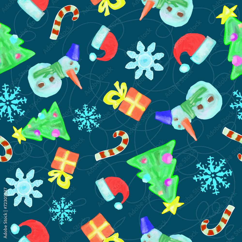 Christmas seamless pattern Christmas seamless pattern