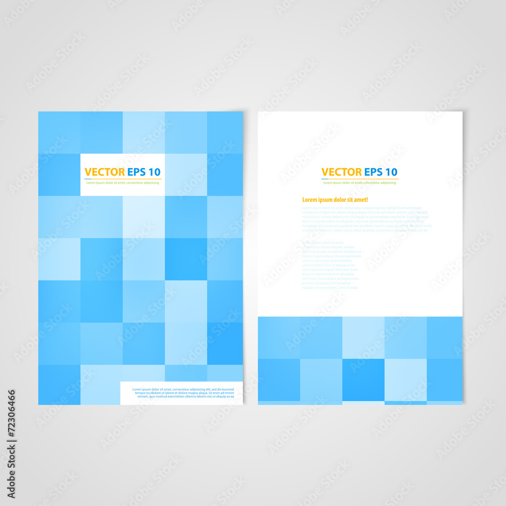 Flyer template back and front design. Medical Icons Flyer template back and front design. Medical Icons