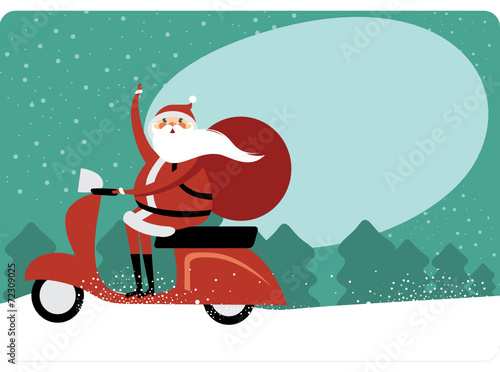 Christmas card with copy space