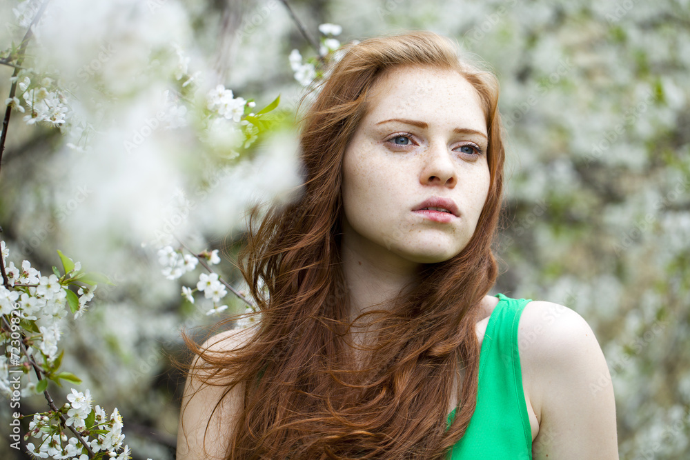 Romantic young woman portrait Romantic young woman portrait