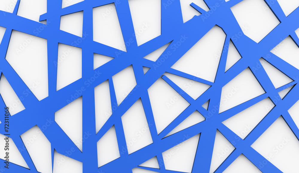 Naklejka premium Blue meshes background rendered
