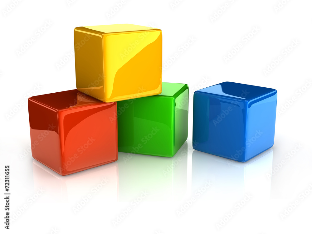 Obraz premium colorful cubes