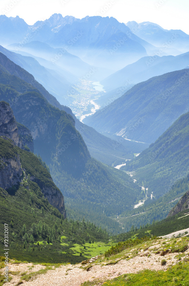 Fototapeta premium View of dolomity valley