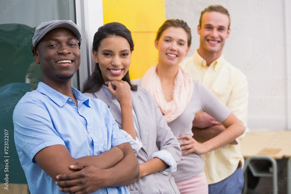 Group portrait of colleagues in office