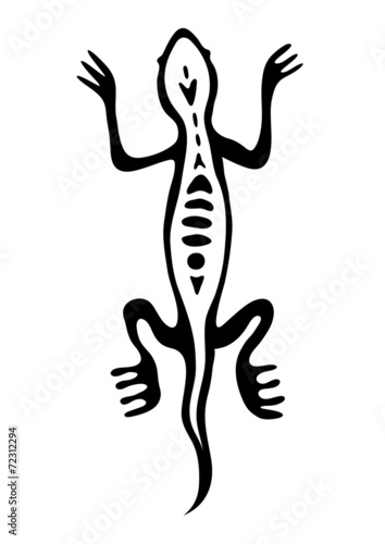 lizard in native style