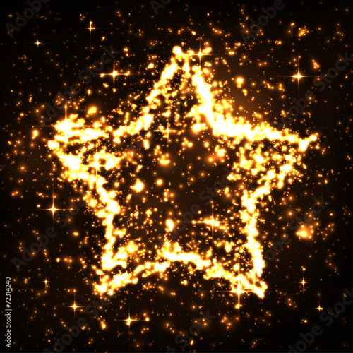 Stern, glitzernd, funkelnd, leuchtend, brennend, Star, burning
