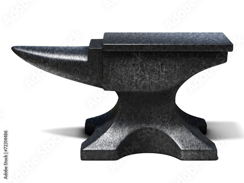 Fotografía anvil 3d illustration