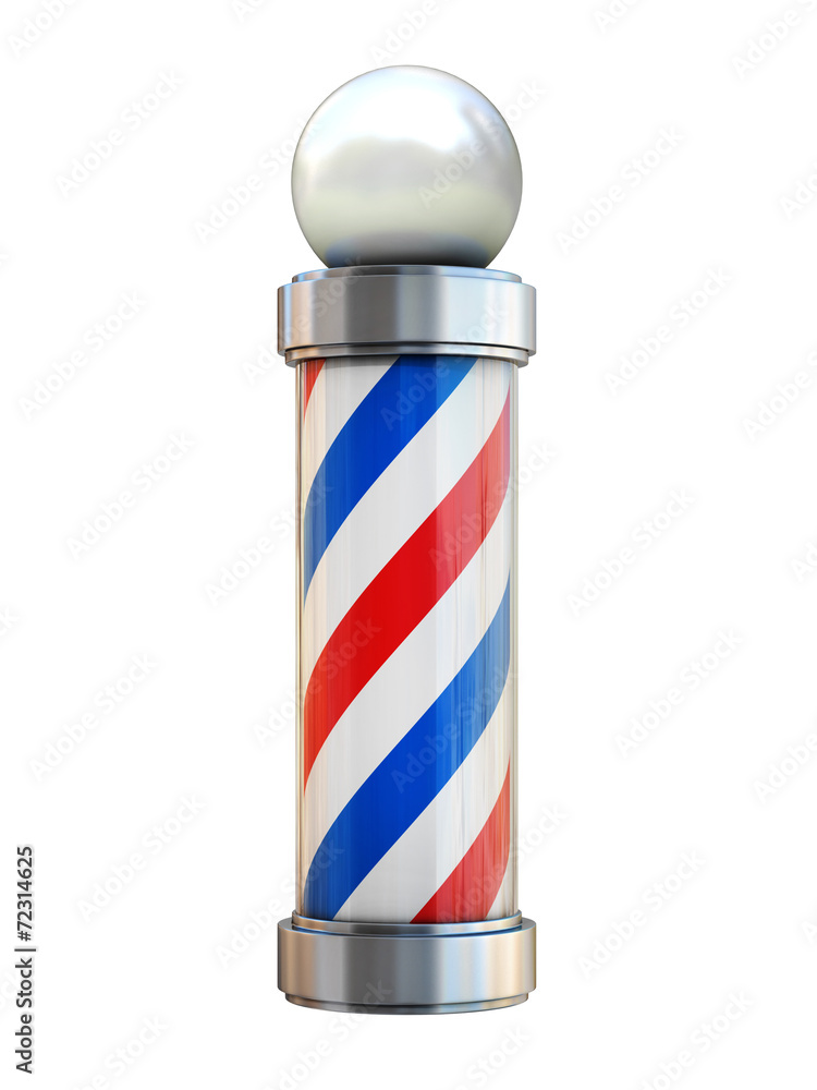 barbershop pole isolated on white barbershop pole isolated on white