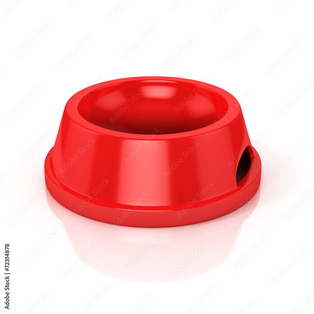 Empty pets bowl 3d illustration Empty pets bowl 3d illustration