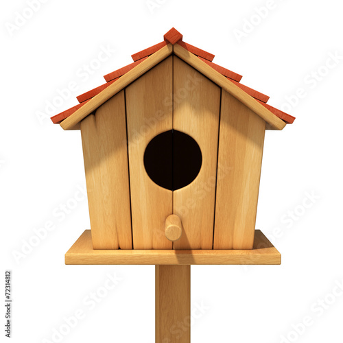 bird house 3d illustration