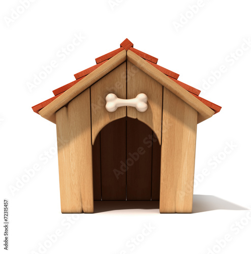 dog house 3d illustration