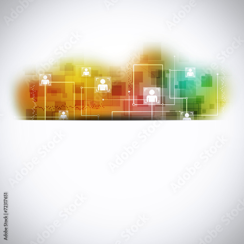 Abstract Communication Multicolor Background