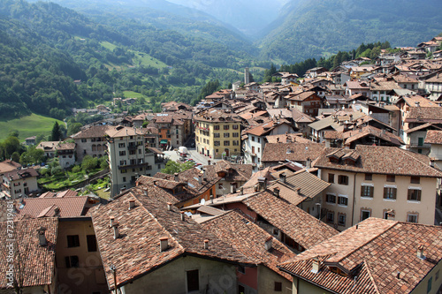 Panoramic view of Bagolino in Northern Italy
