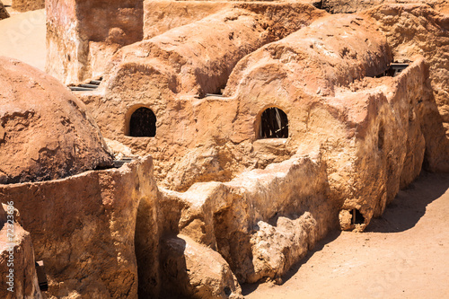 Set for the Star Wars movie still stands in the Tunisian desert