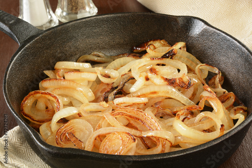 Sauteed onions photo