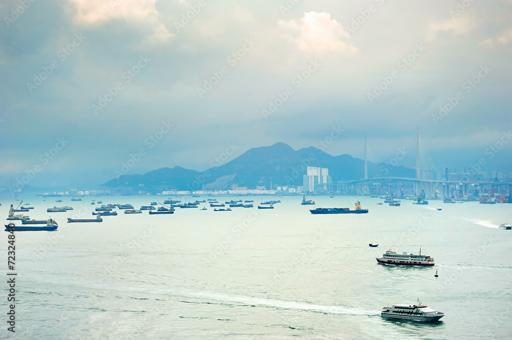 Obraz premium Hong Kong harbor