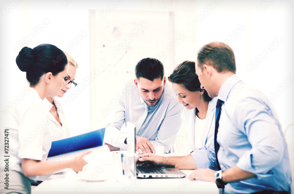 business team having meeting in office business team having meeting in office