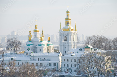 Kiev-Pechersk Lavra at winter photo