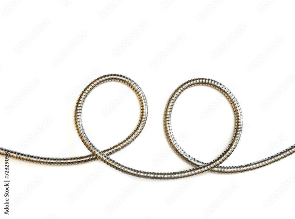 two circles formed by flexible metal hose two circles formed by flexible metal hose