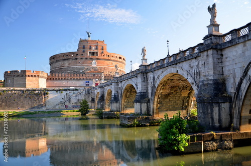 Majestatyczny zamek św. Anioła w Rzymie, Włochy  #72330053