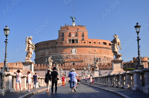 Majestatyczny zamek św. Anioła w Rzymie, Włochy  #72330064