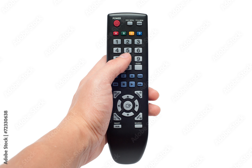 Tv remote control isolated on white background Tv remote control isolated on white background