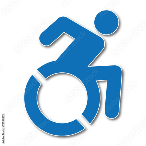 Logo personne handicapée.