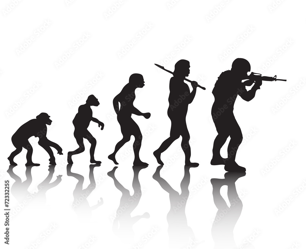 Obraz premium evolutio soldiers