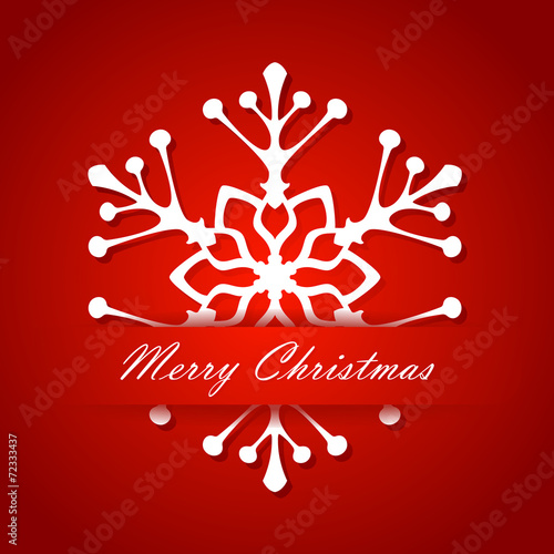 Christmas. Holiday New Year card white snowflakes