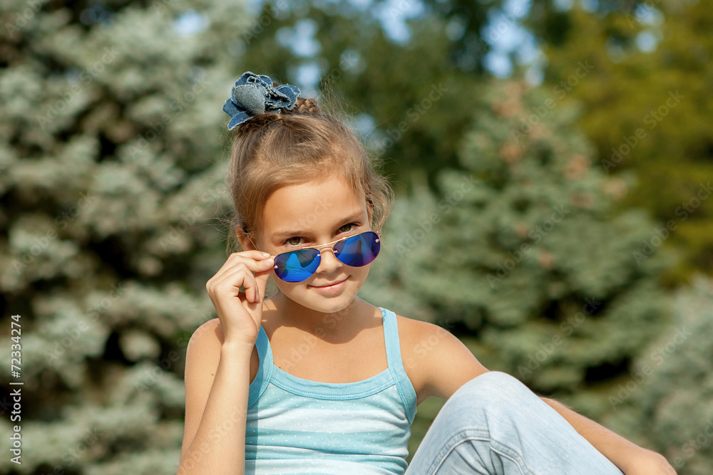 Portrait beautiful little girl Portrait beautiful little girl