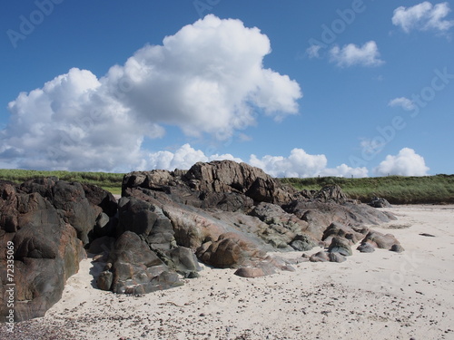 Felsen an Iona's Nordstrand