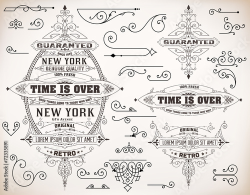Set of banners and design elements