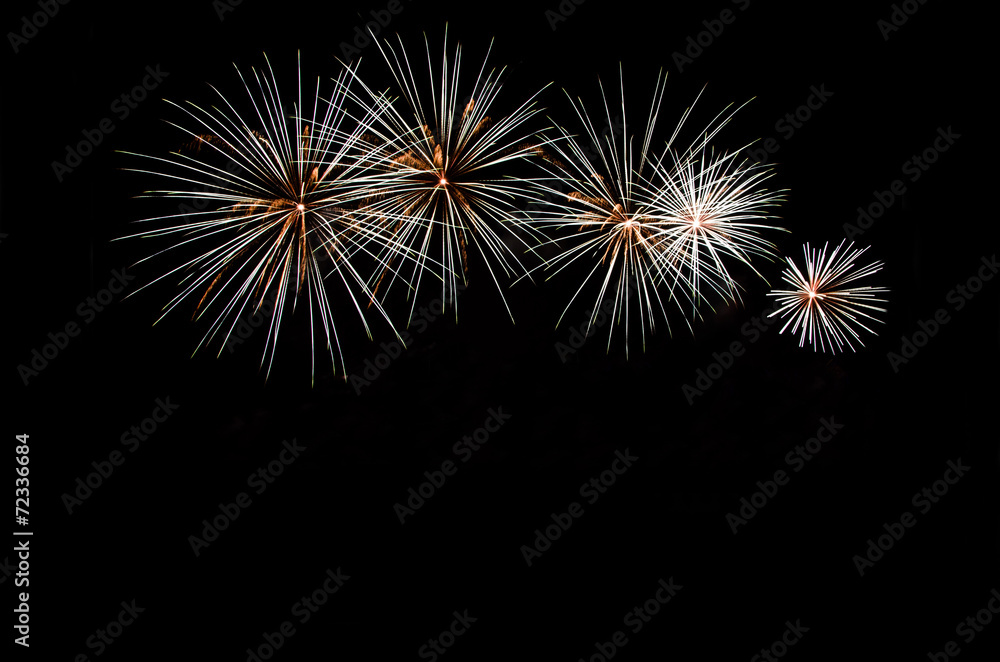 Fireworks with space for copy.