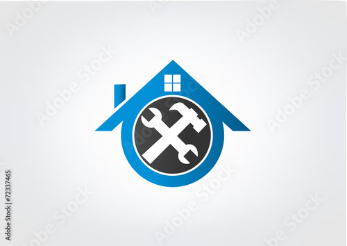 Home renovations Business Logo Hose Renovation Abstract icon