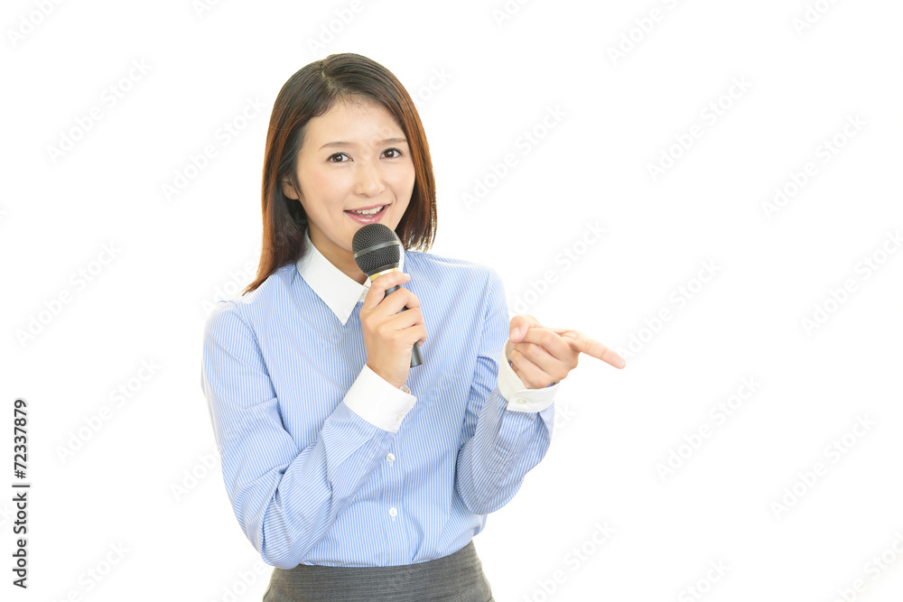 笑顔のOL